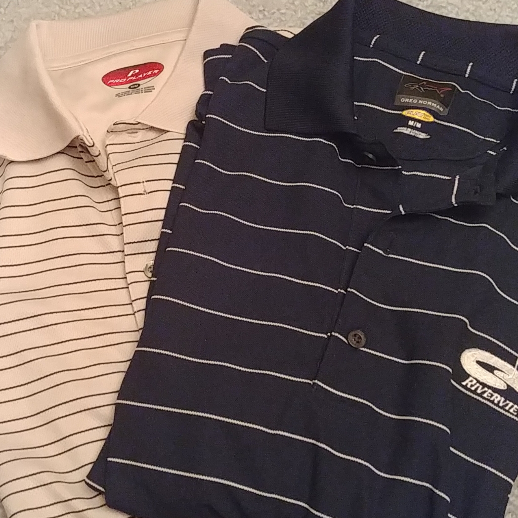 2 Short Sleeve Golf Shirts